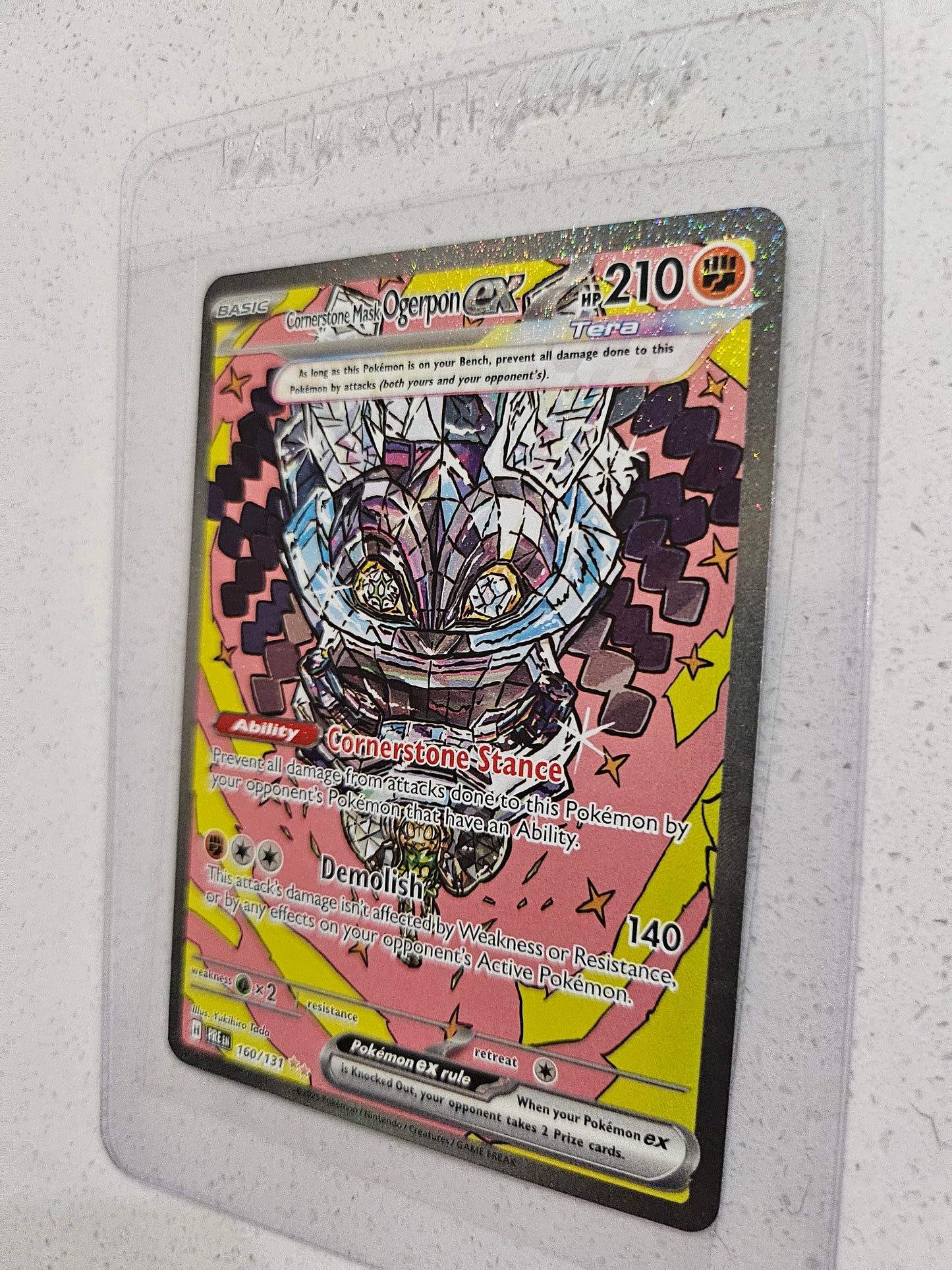 Cornerstone Mask Ogerpon ex - 160/131 - Prismatic Evolutions - Pokemon TCG