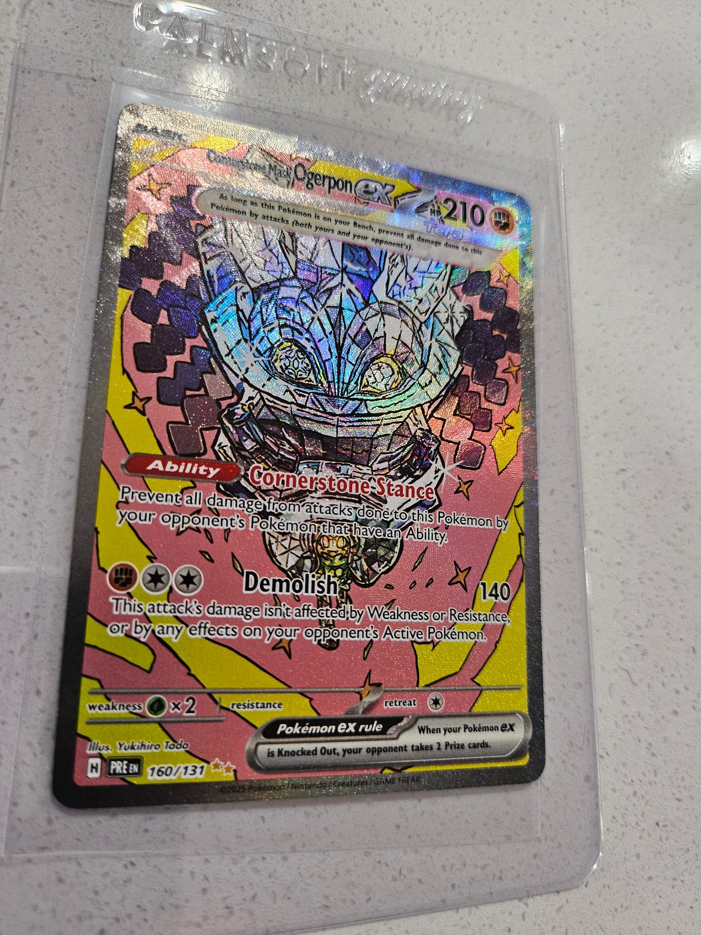 Cornerstone Mask Ogerpon ex - 160/131 - Prismatic Evolutions - Pokemon TCG