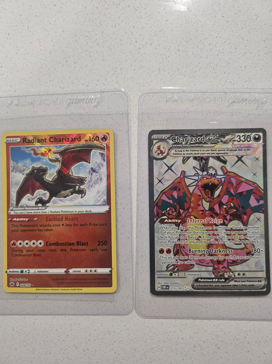 A Pair Of Charizard - Charizard Ex 215/197 & Radiant Charizard 20/159