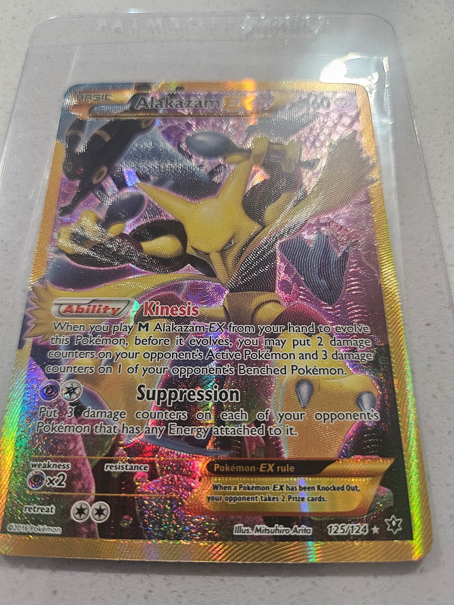 Pokémon Alakazam-EX Fates Collide 125/124 Holo Secret Rare - Pokemon TCG