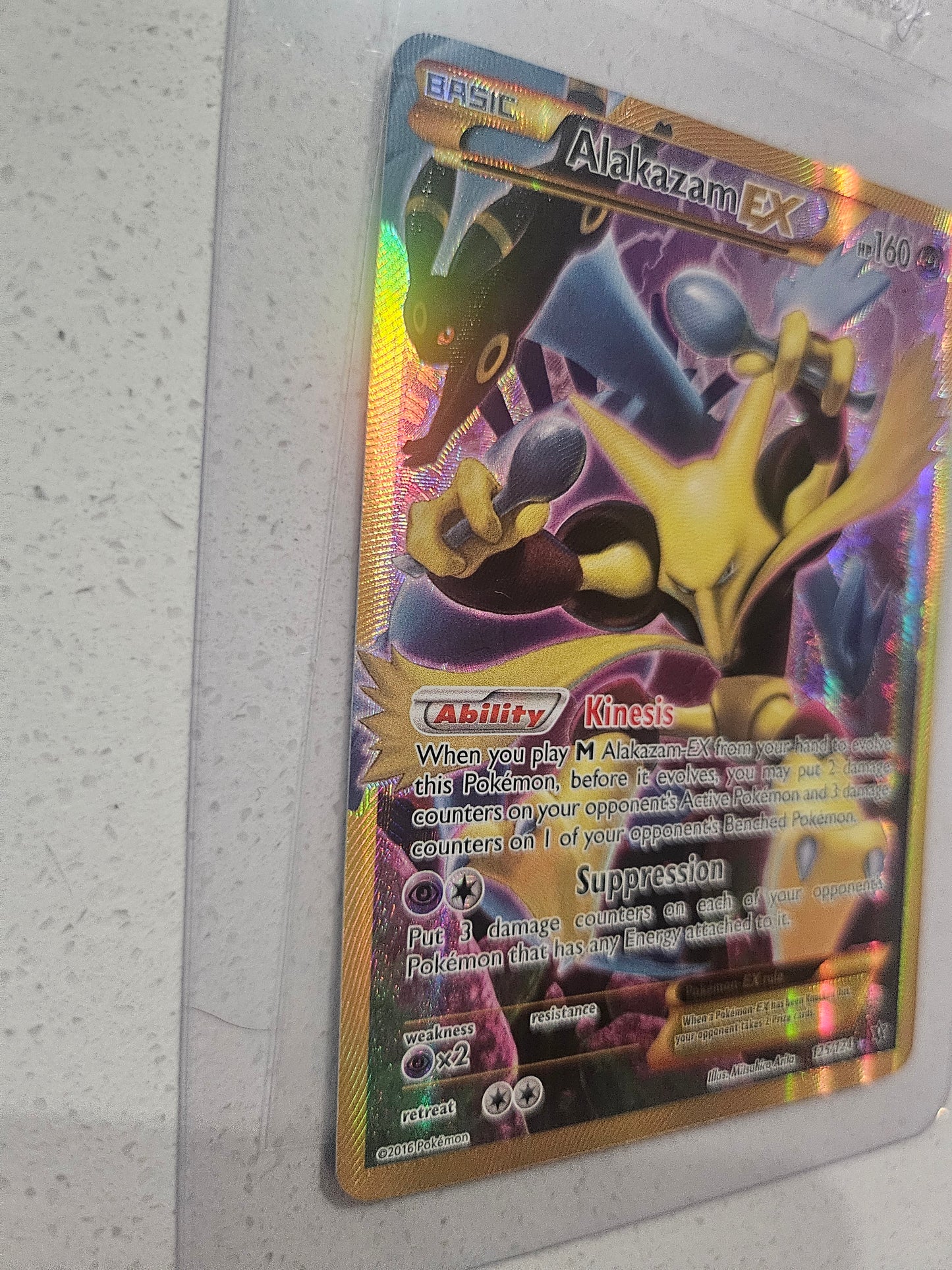 Pokémon Alakazam-EX Fates Collide 125/124 Holo Secret Rare - Pokemon TCG